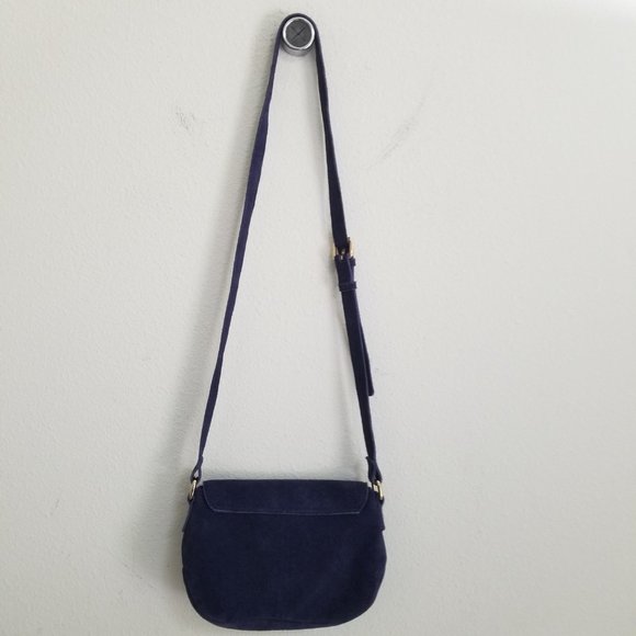 NorthStyle Bags Northstyle Navy Blue Crossbody Bag Suede Poshmark